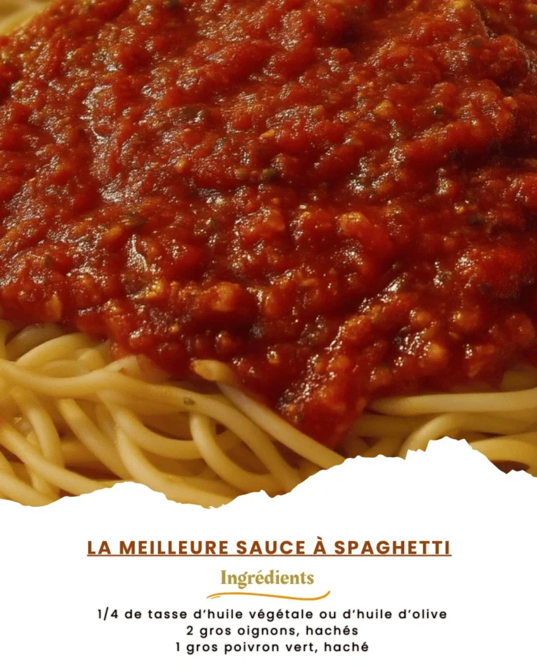 Un plat de spaghetti accompagné de la meilleure sauce à spaghetti maison