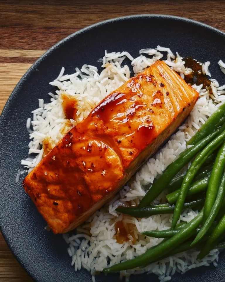 Saumon au sirop d'érable et sriracha grillé, assaisonné et savoureux.