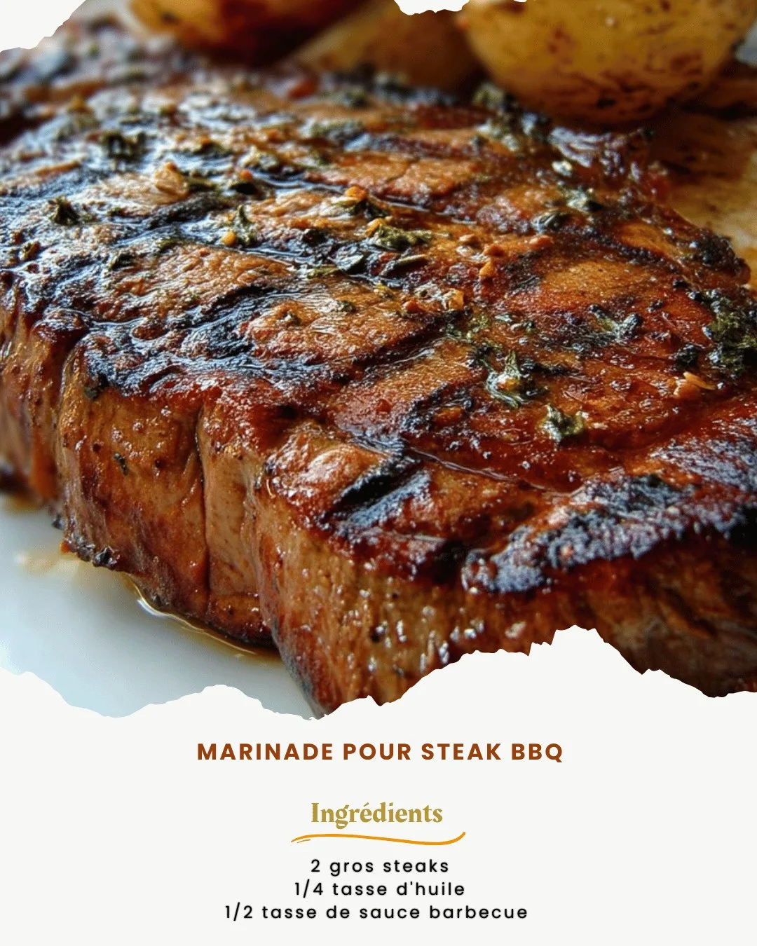 Marinade savoureuse pour steak BBQ
