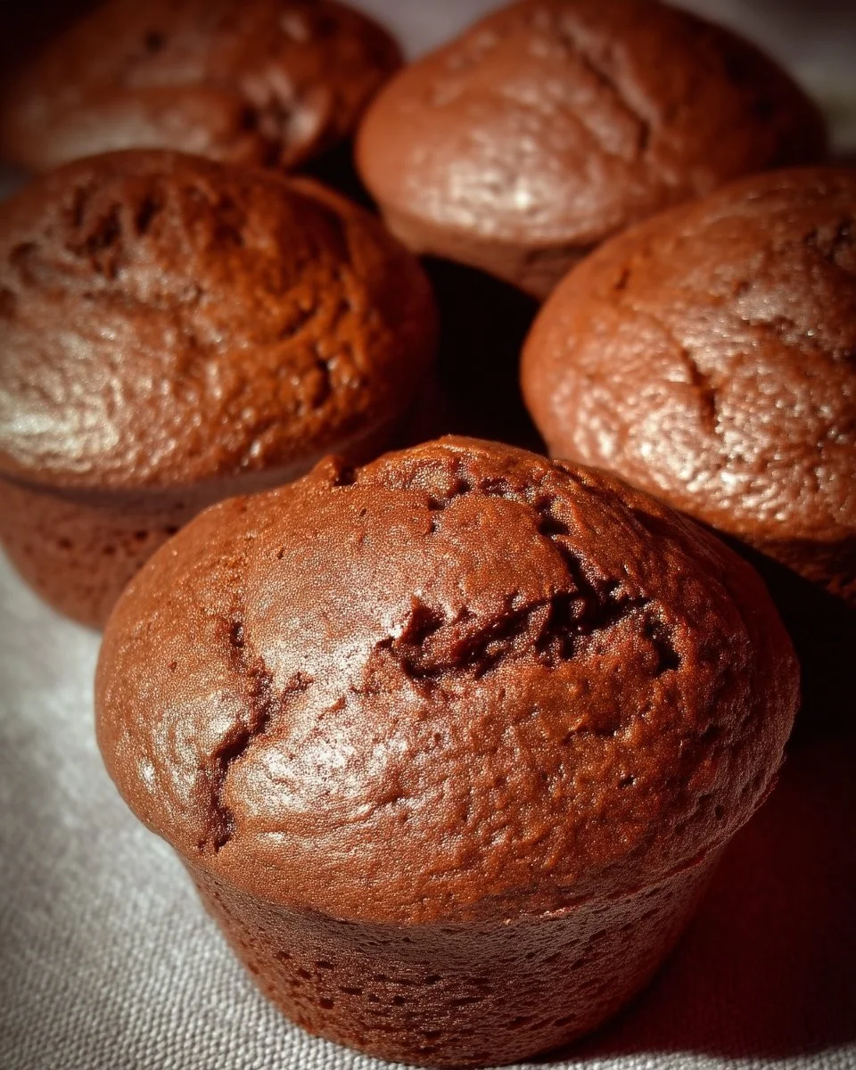Muffins au chocolat moelleux avec des pépites de chocolat fondantes