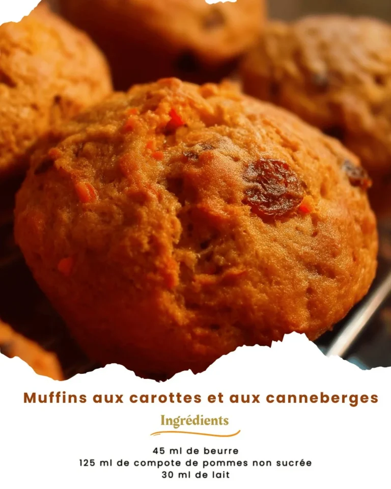 Muffins aux carottes et aux canneberges sortant du four, moelleux et appétissants