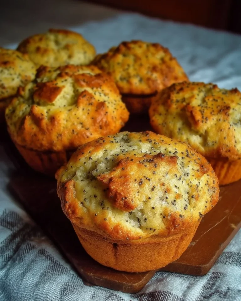 Muffins citronnés aux graines de pavot, un délice moelleux et savoureux.