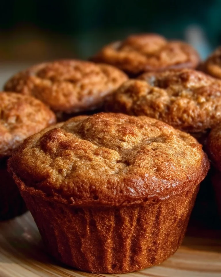 Muffins santé aux bananes et germe de blé, savoureux et nutritifs.