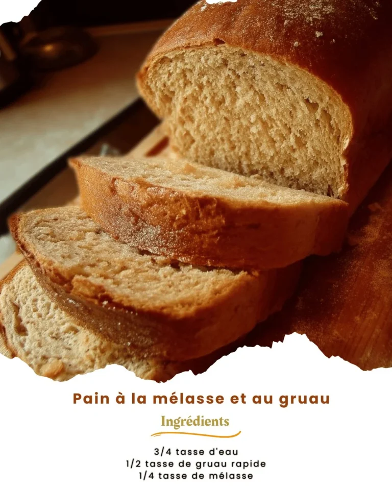 Pain à la mélasse et au gruau, délicieux et moelleux, parfait pour le petit-déjeuner.