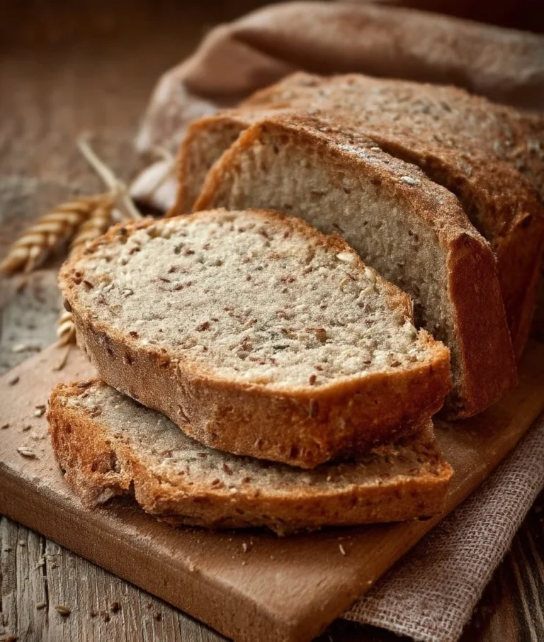Pain aux graines de lin et sarrasin, croustillant et nutritif