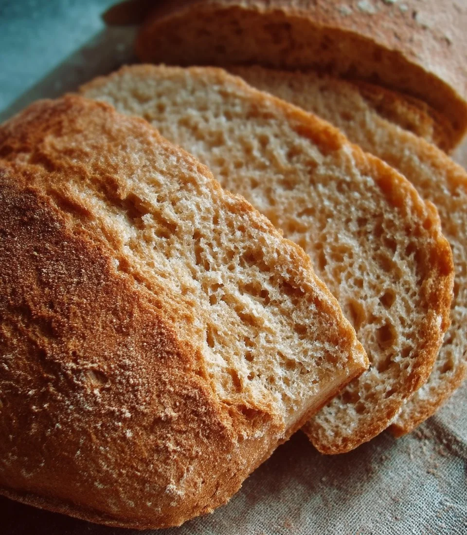Pain de seigle cuit avec dorure parfaite et texture rustique