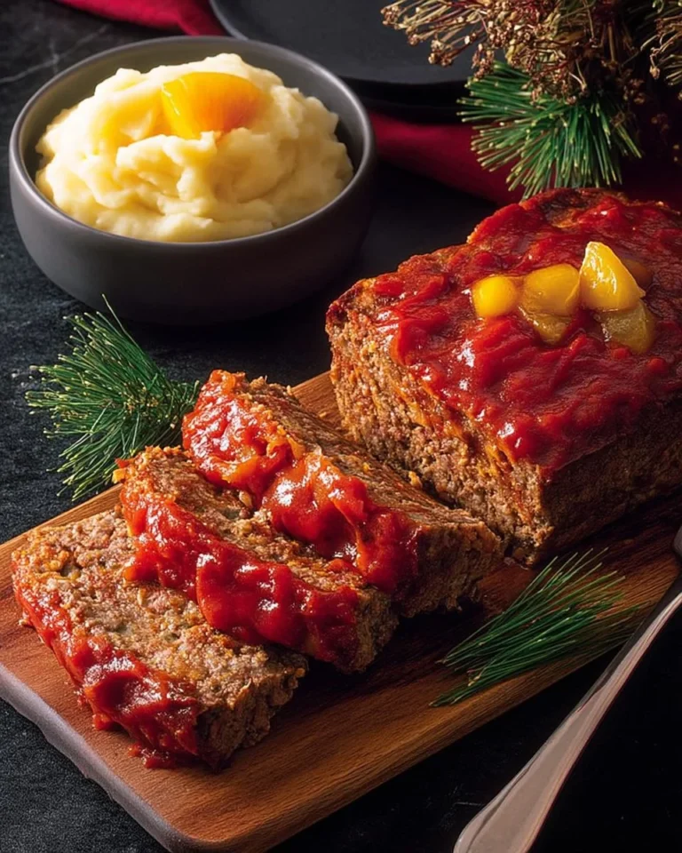 Pain de viande à la dinde avec ketchup aux fruits tropicaux, recette savoureuse