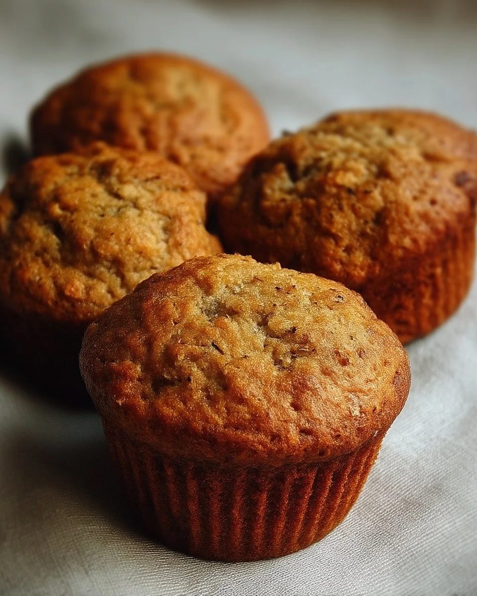Muffins aux bananes moelleux et savoureux, parfaits pour le petit-déjeuner
