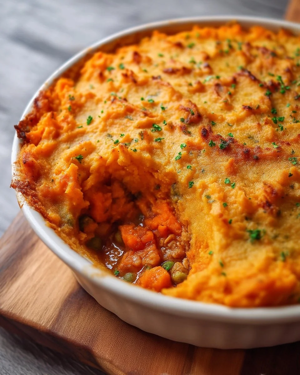 Pâté chinois aux patates douces et poulet, un plat traditionnel savoureux