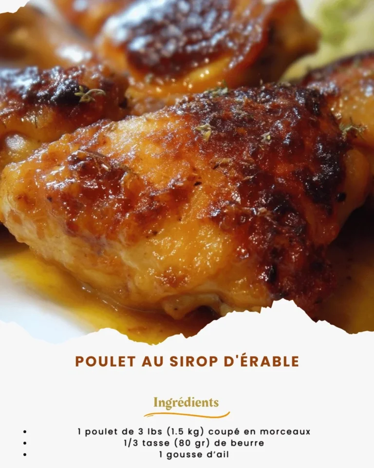 Délicieux poulet au sirop d'érable prêt à être servi