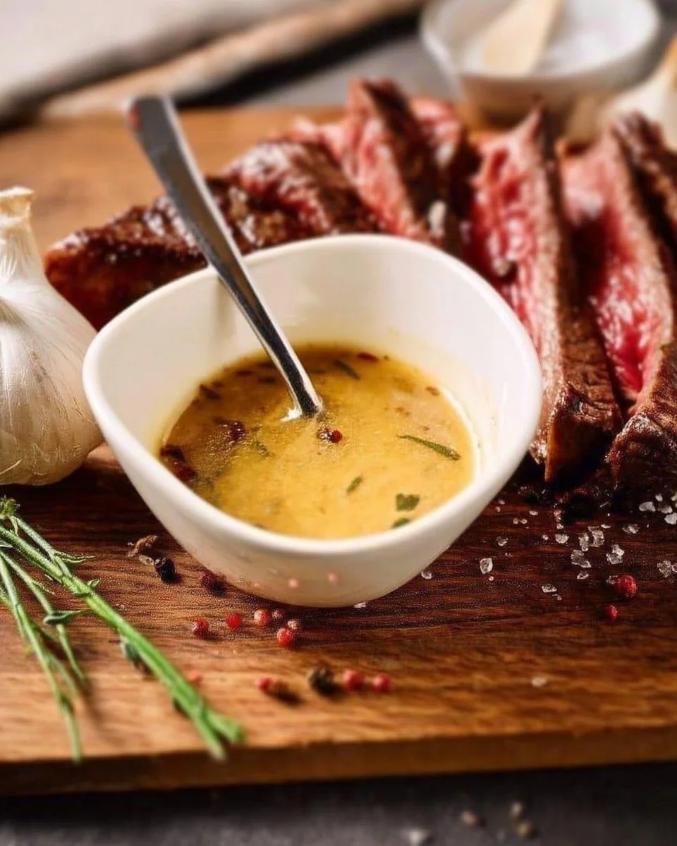 Recette de sauce à steak 'Le secret du chef' pour accompagner vos viandes.
