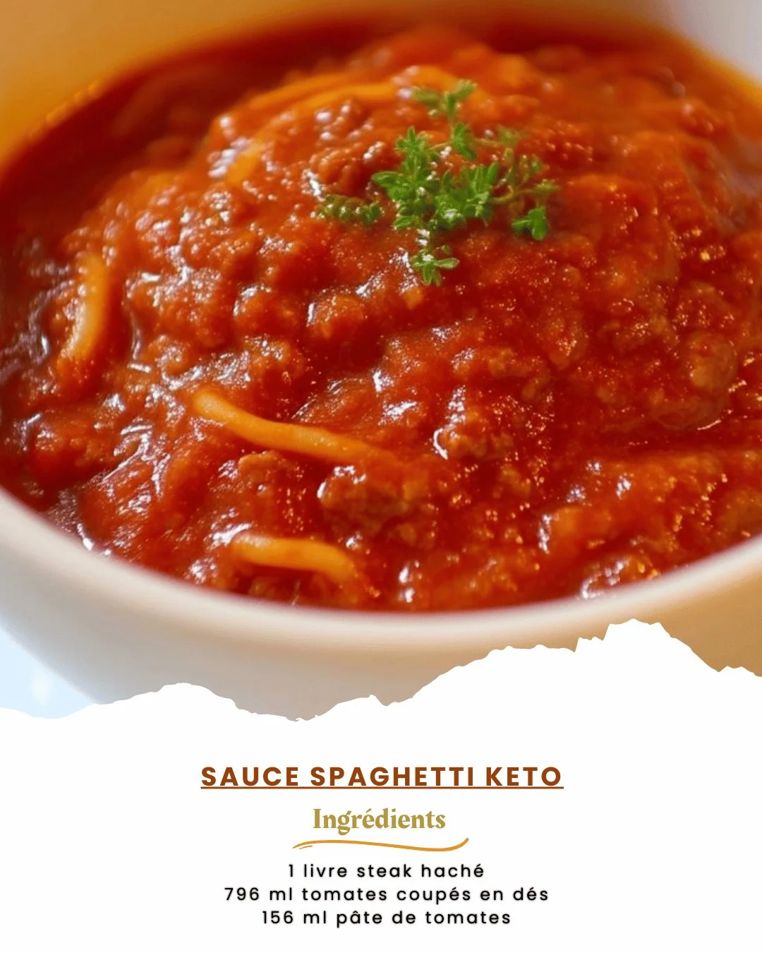 Sauce spaghetti keto savoureuse et saine pour un repas faible en glucides