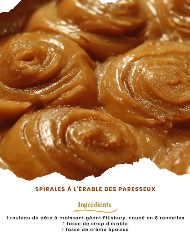 Spirales à l'érable des paresseux, délicieuses friandises sucrées et croustillantes.