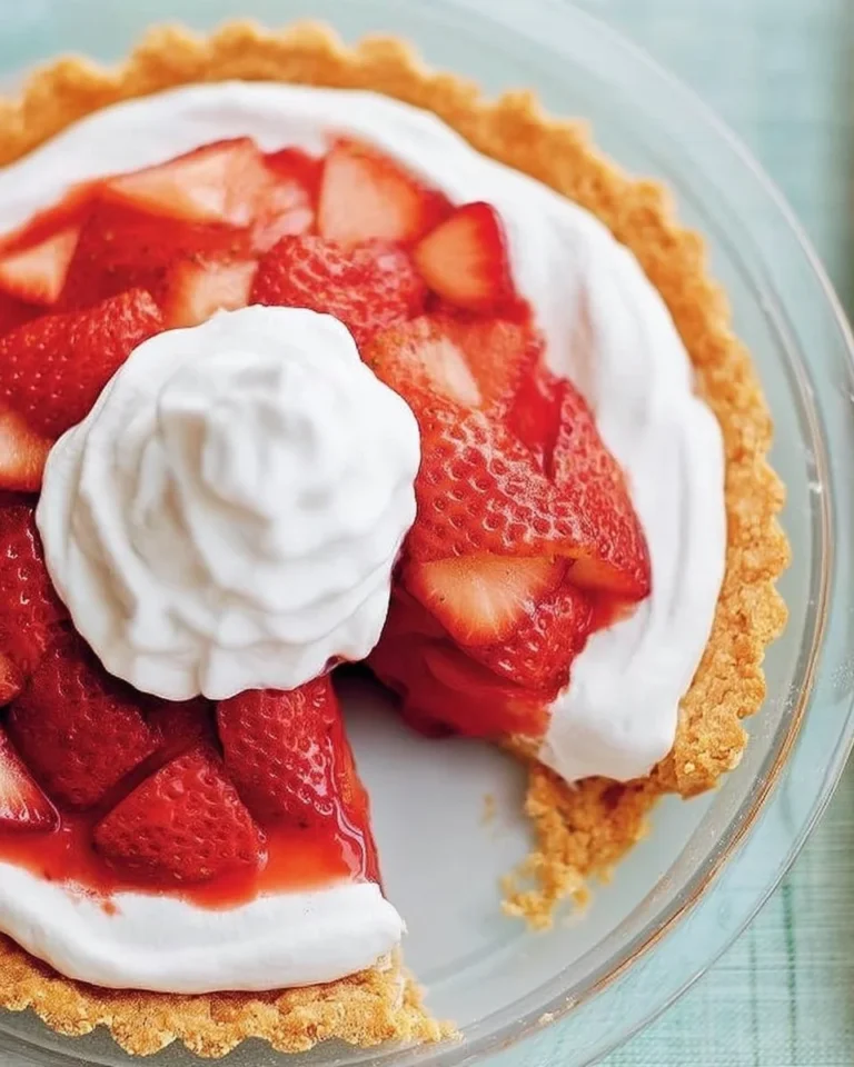 Tarte aux fraises avec crème chantilly sur une assiette élégante