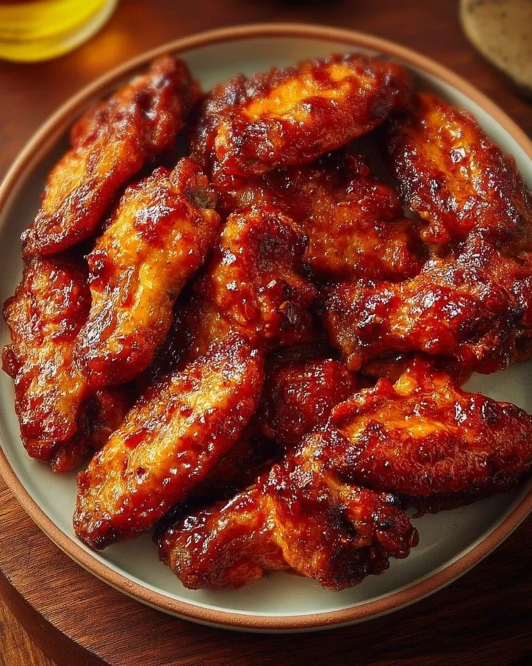 Ailes de poulet caramélisées prêtes à déguster