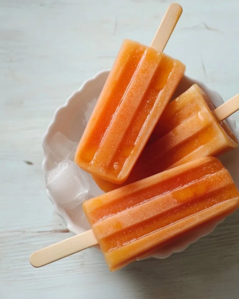 Bâtonnets glacés aux pêches et au sirop d'érable, recette rafraîchissante d'été