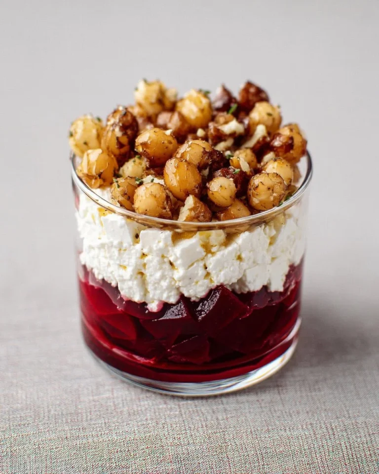 Salade de Betterave, Chèvre et Noix avec vinaigrette maison
