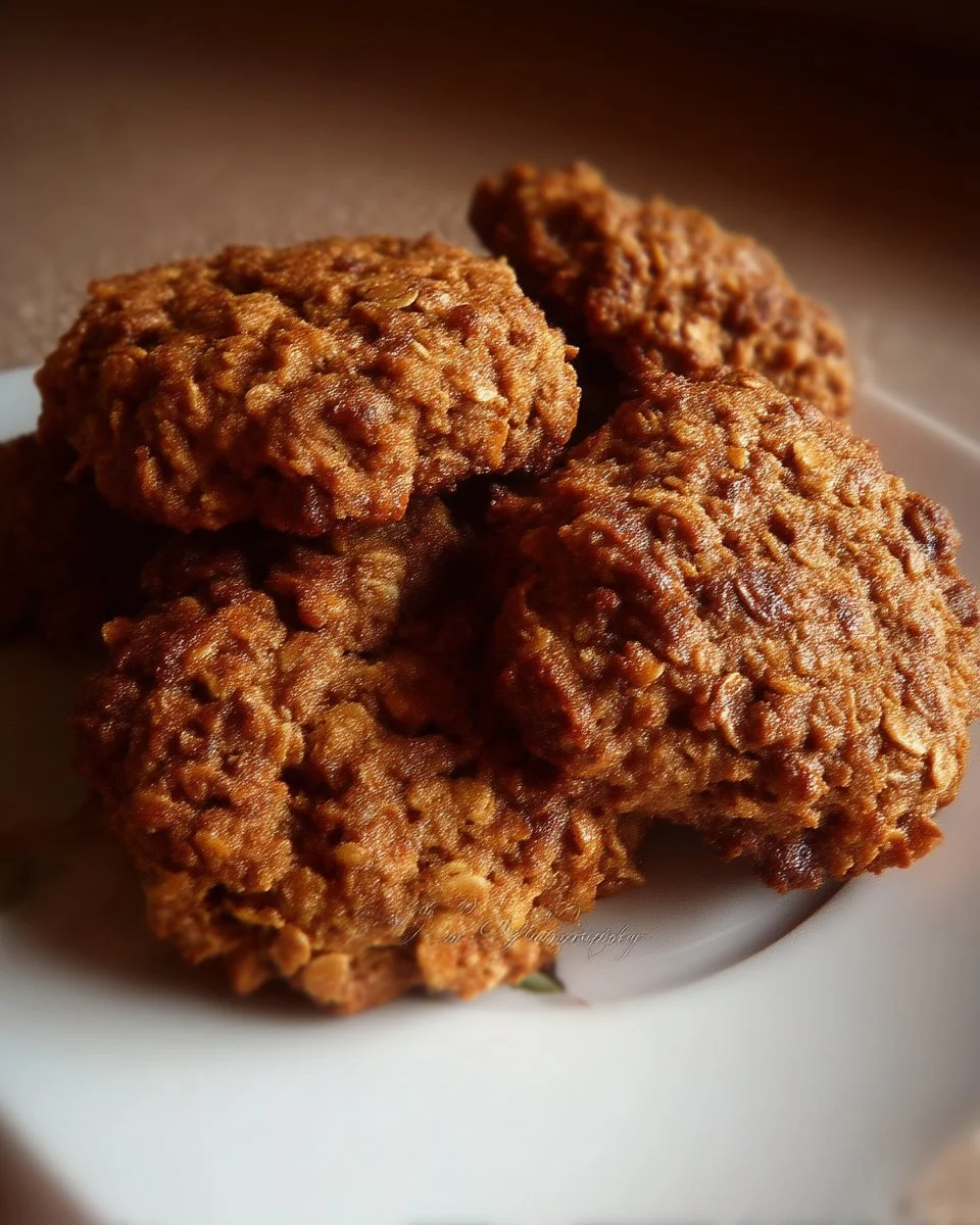 Biscuits à la mélasse et aux dattes avec du gruau frais