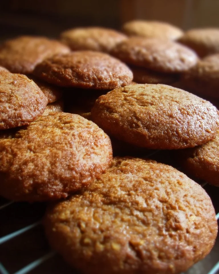 Biscuits à la mélasse et aux bananes, dorés et moelleux, prêts à déguster.