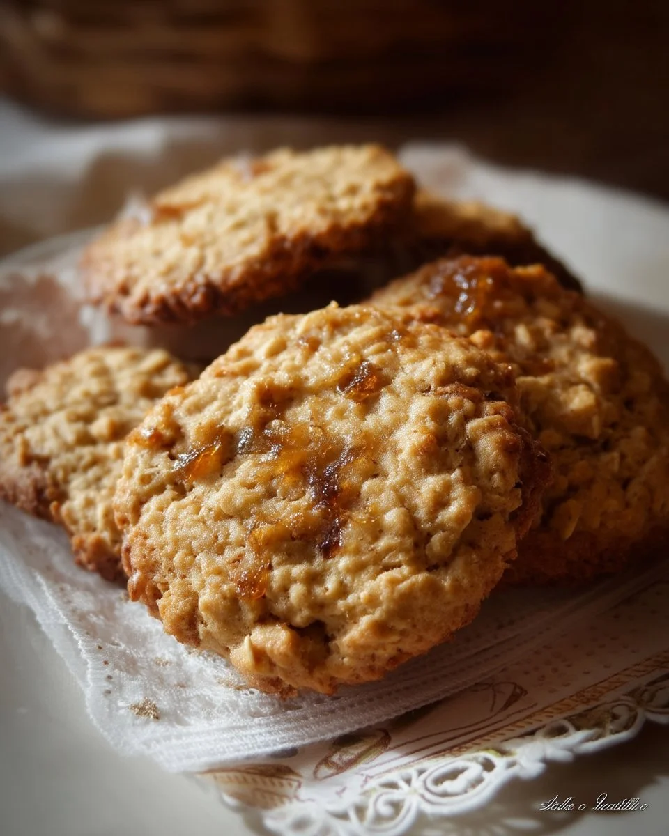 Biscuits à l'avoine croustillants avec un goût de sirop d'érable