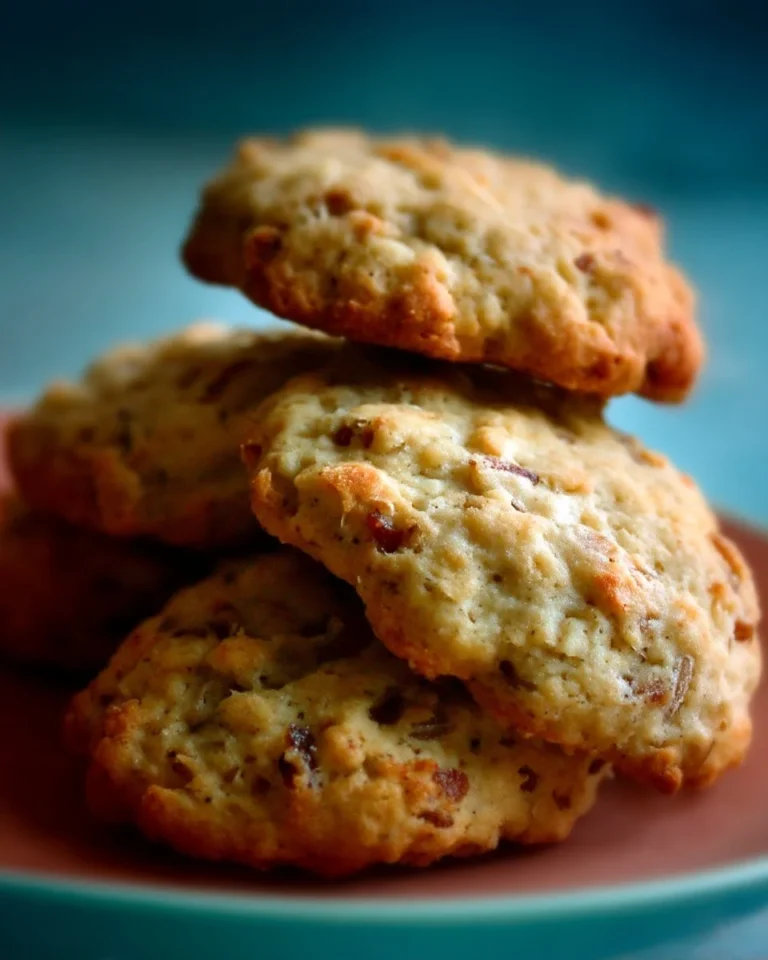 Biscuits à l'avoine et à l'érable sur une assiette en bois