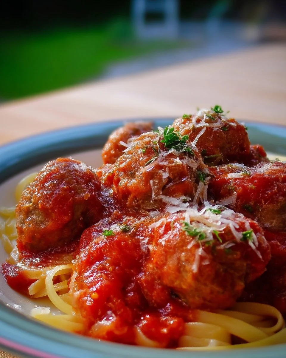Boulette de veau mijotée avec une sauce tomate riche et savoureuse