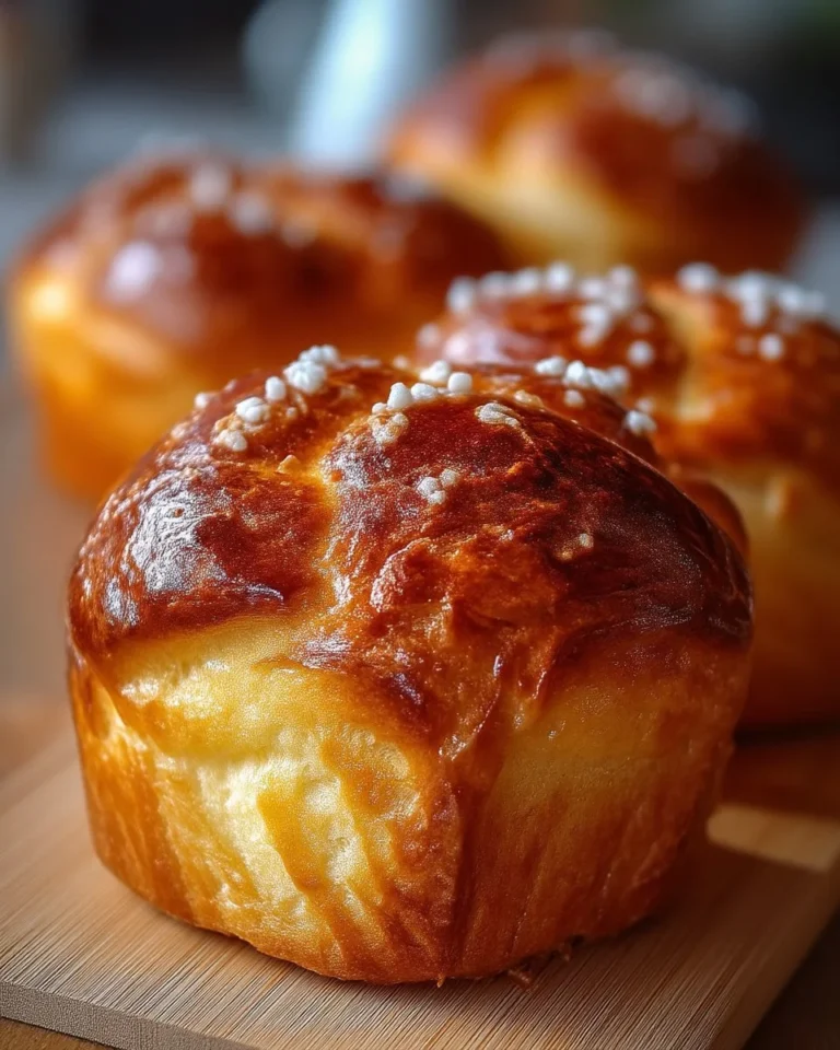Brioches moelleuses à la crème sure et au sirop d'érable, idéales pour le petit-déjeuner