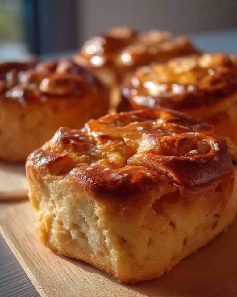 Brioches aux pommes et à l'érable sur une assiette décorée