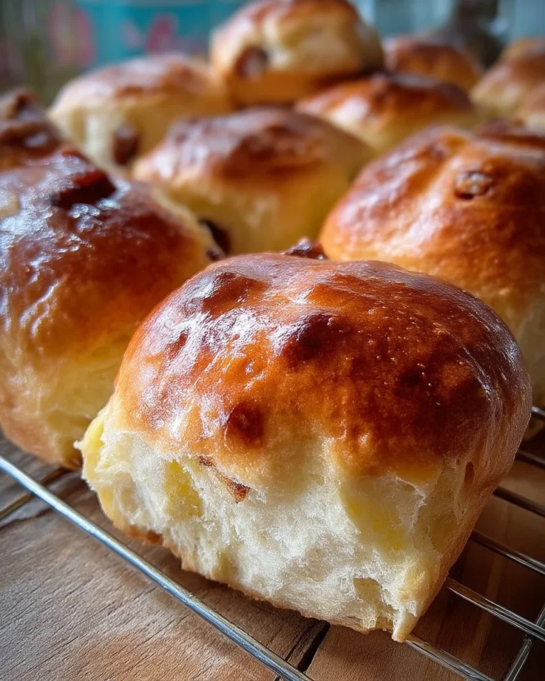 Brioches du Carême faites maison, dorées et moelleuses, prêtes à être dégustées.