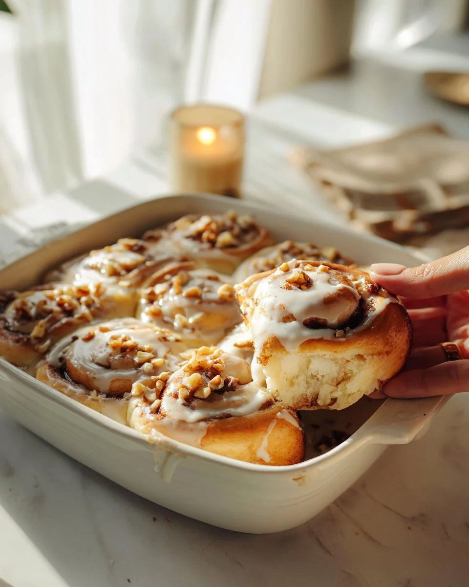 Brioches érable et noix délicieusement dorées et moelleuses