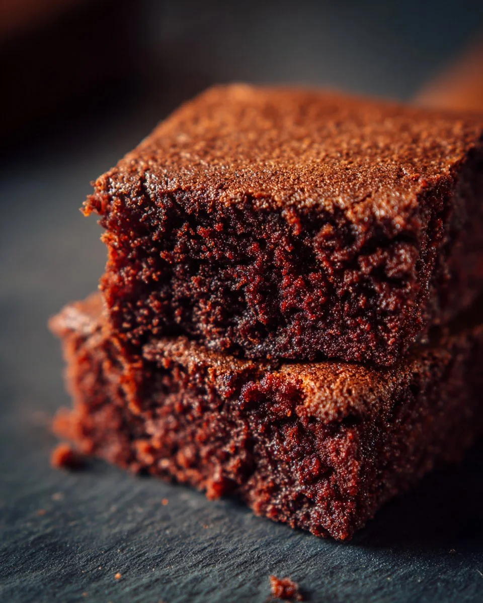 Brownies aux noix de pécan et sirop d'érable comme dessert chocolaté savoureux
