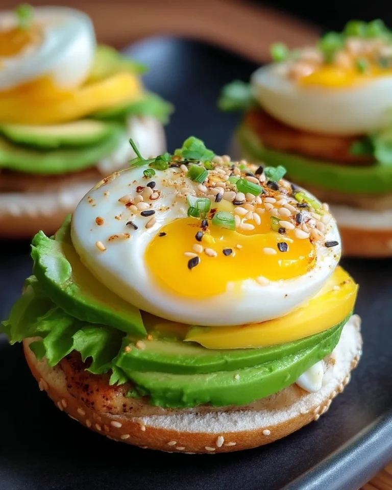 Burgers d'Œufs Avocat Gourmands présentés sur une assiette