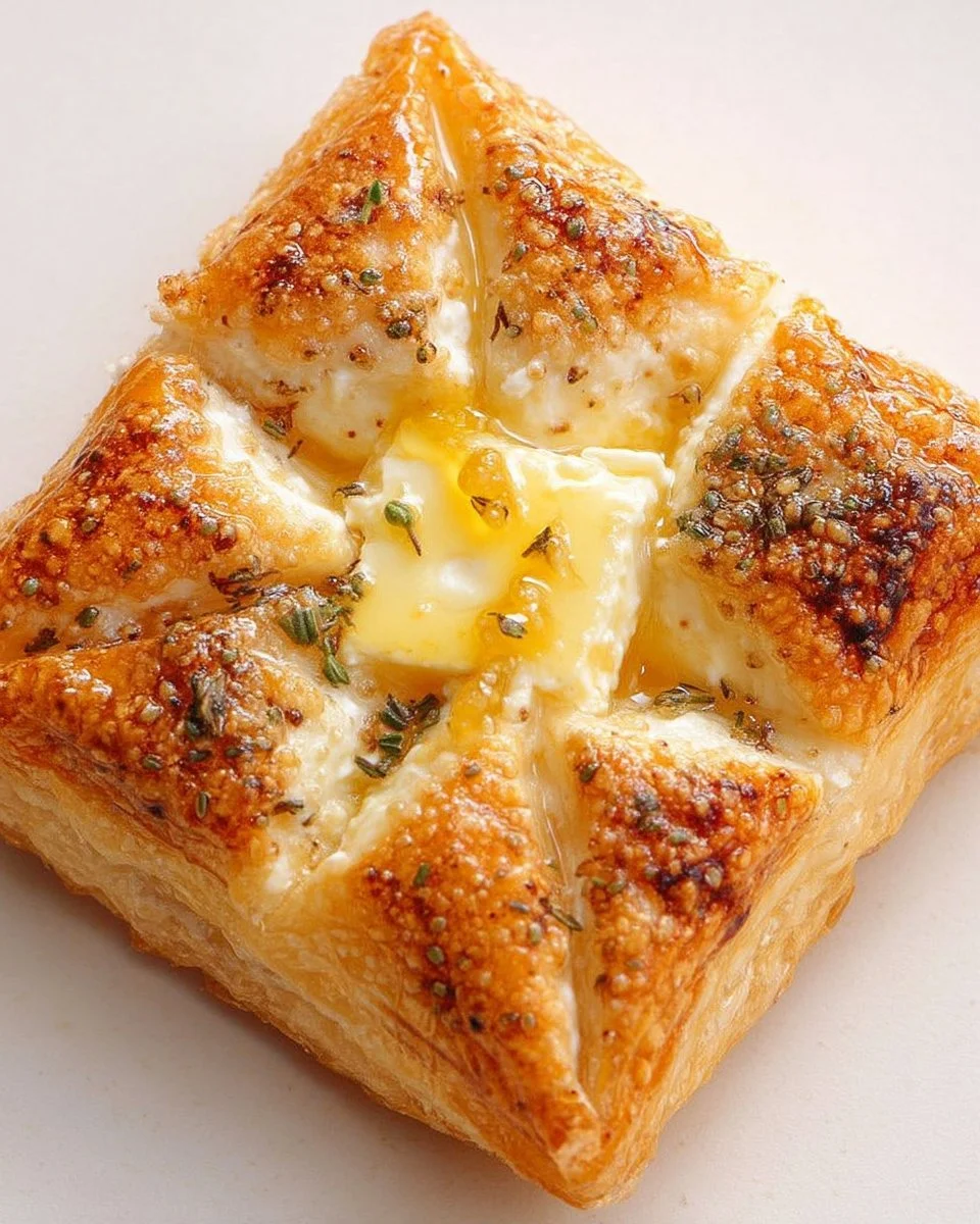 Carrés Chèvre-Miel savoureux, un mélange de fromage de chèvre et de miel.
