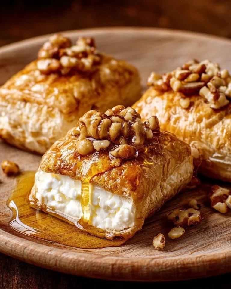Carrés de chèvre au miel et noix, délicieuse recette gourmande.