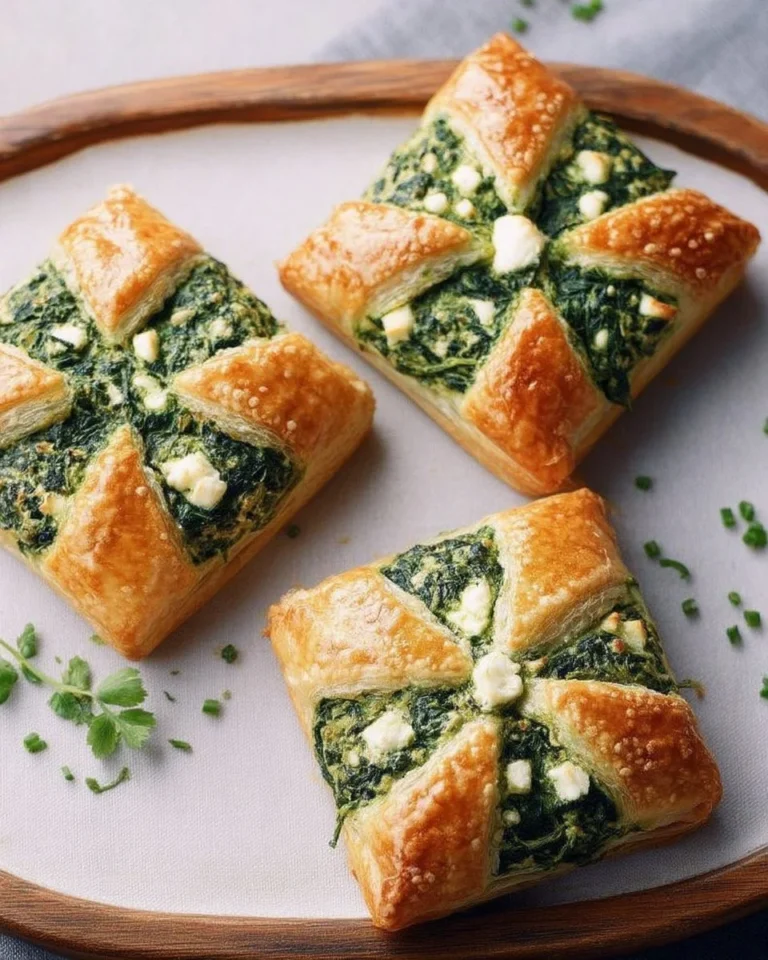 Carrés d'épinards à la feta, recette savoureuse et facile à réaliser
