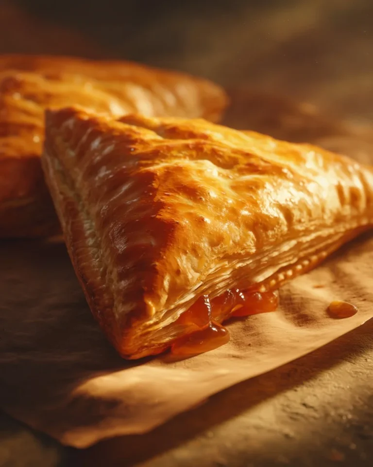Chaussons aux pommes et à l'érable fraîchement cuits sur une assiette.