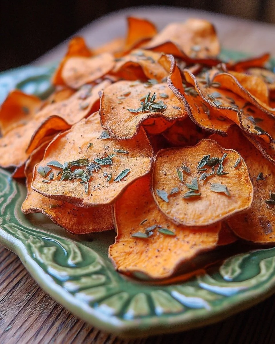 Chips de Patate Douce croustillantes et savoureuses dans un bol