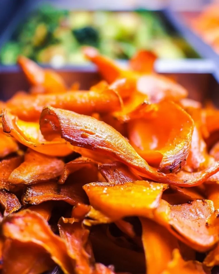 Chips de pelures de carottes croustillantes et savoureuses