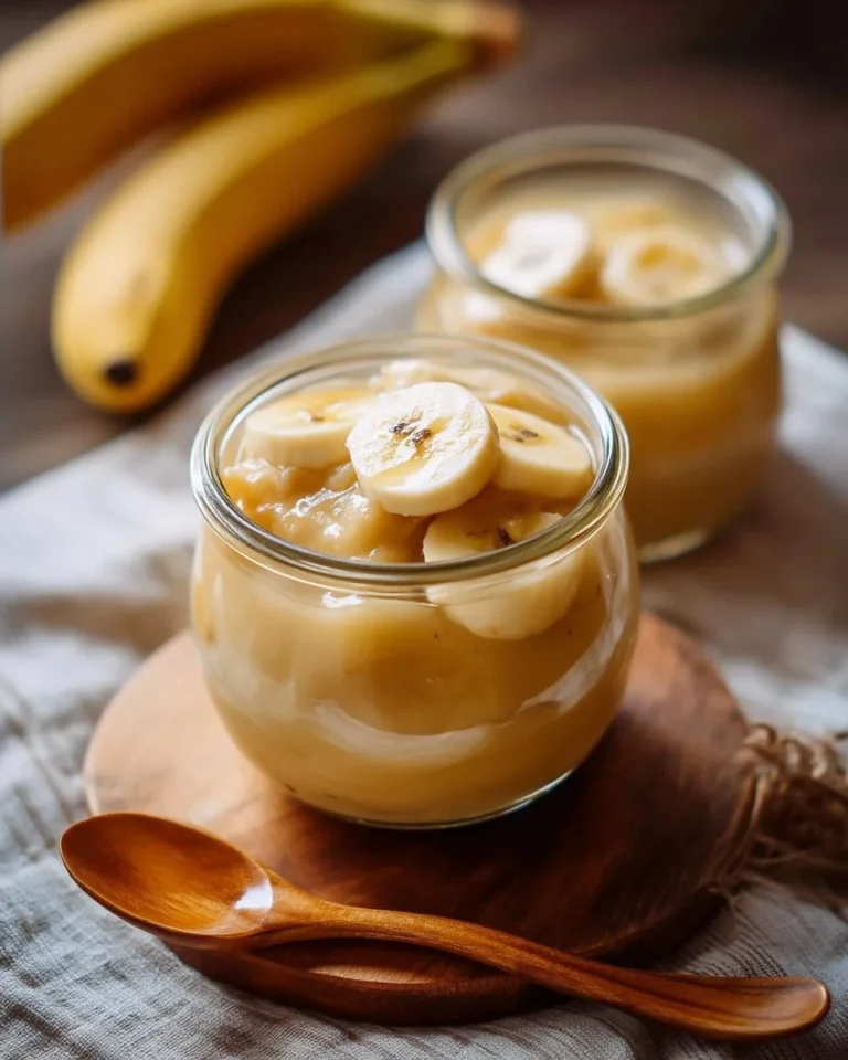 Compote de bananes au sirop d'érable et à la cardamome dans un bol