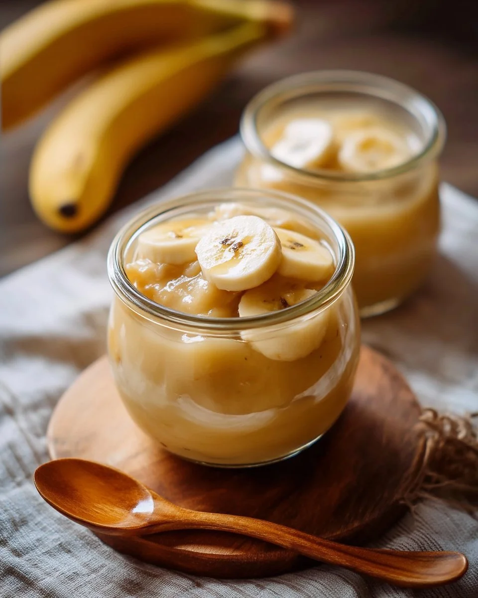 Compote de bananes au sirop d'érable et à la cardamome dans un bol