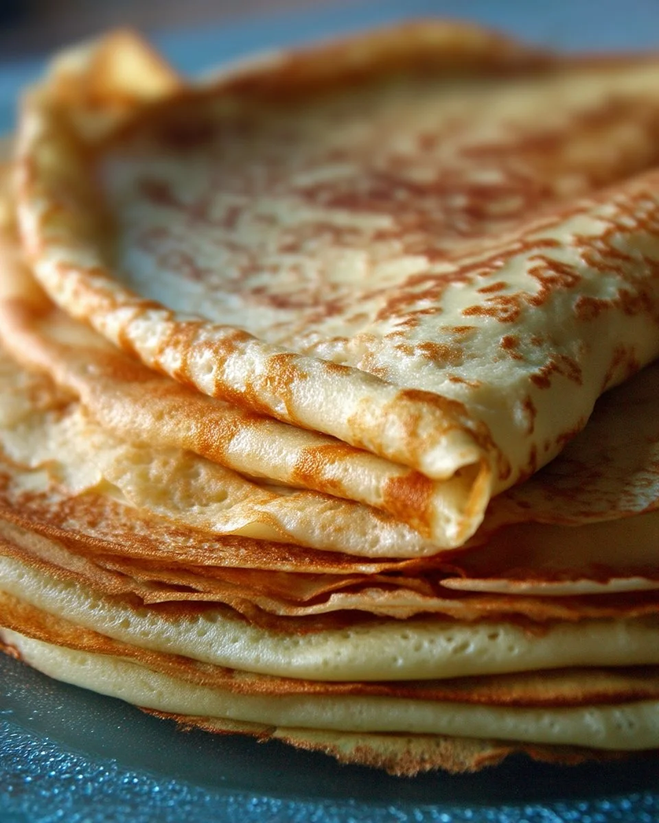 Crêpes à l'érable servies sur une assiette avec des garnitures sucrées