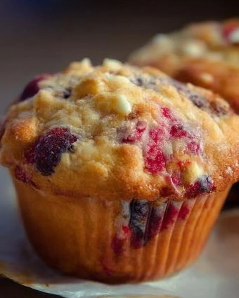 Muffins aux fruits frais avec explosion de saveurs