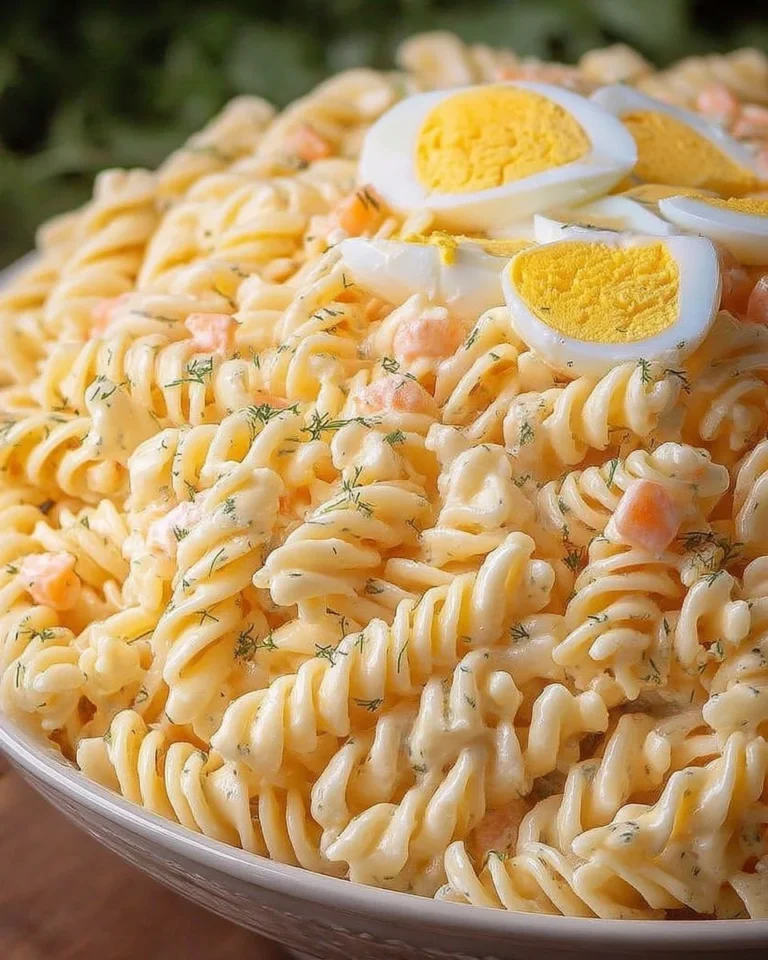 Assiette de fusilli Méditerranée avec légumes colorés et herbes fraîches