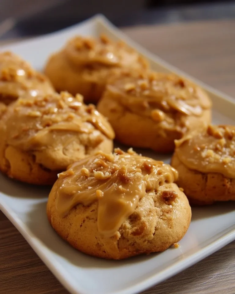 Galettes au caramel croustillantes et fondantes sur une assiette