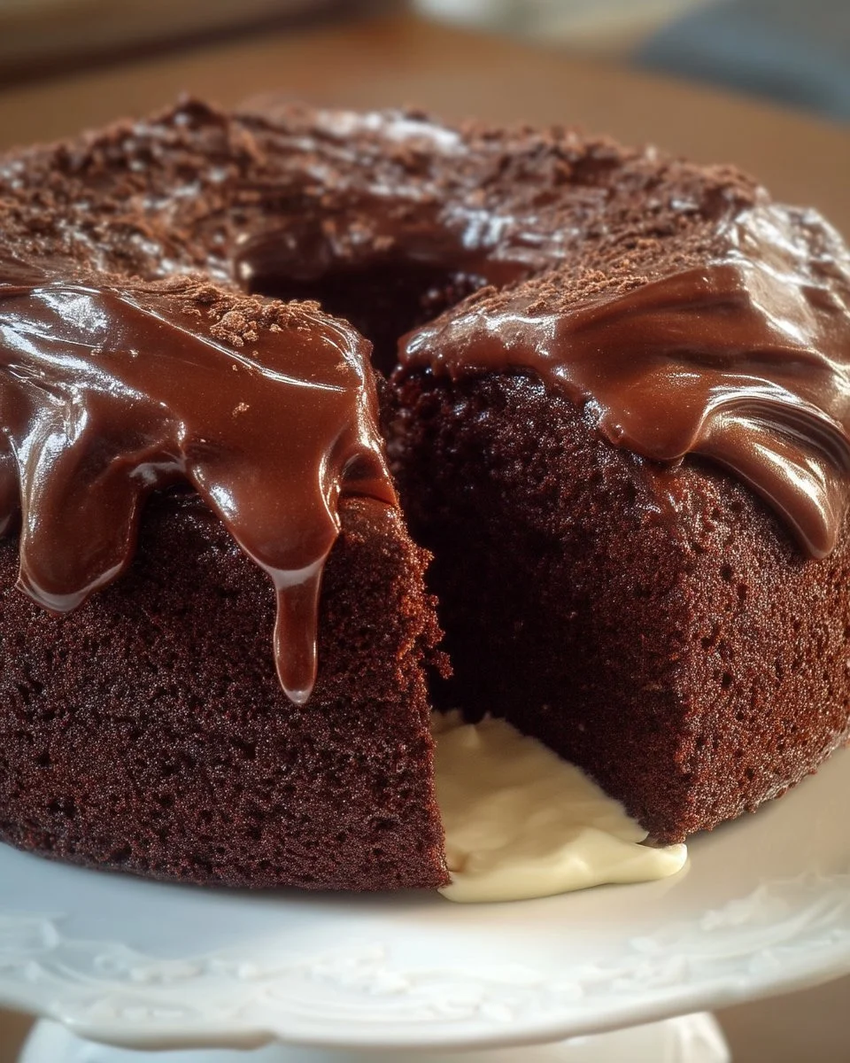 Gâteau au chocolat fait avec de la mayonnaise, un dessert moelleux et délicieux.
