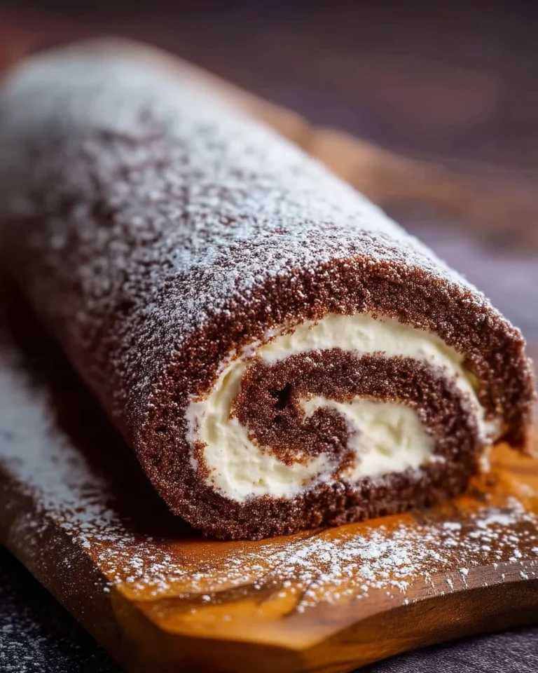 Gâteau Roulé Suisse décoré, un dessert moelleux et sucré.