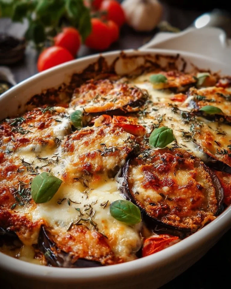 Gratin d'aubergines fondant, plat savoureux et économique