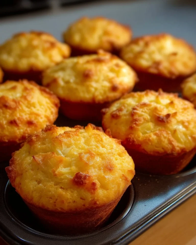 Muffins à l'ananas et à la crème sûre, délicieusement moelleux et gourmands