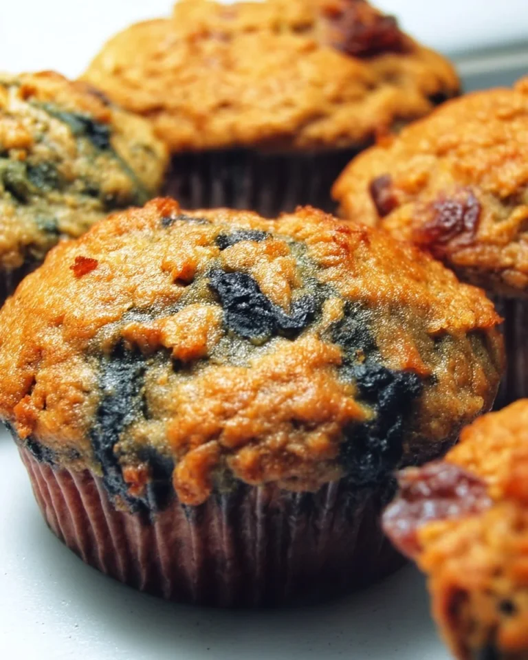 Muffins à l'avoine et aux fruits, délicieux et sains pour le petit-déjeuner