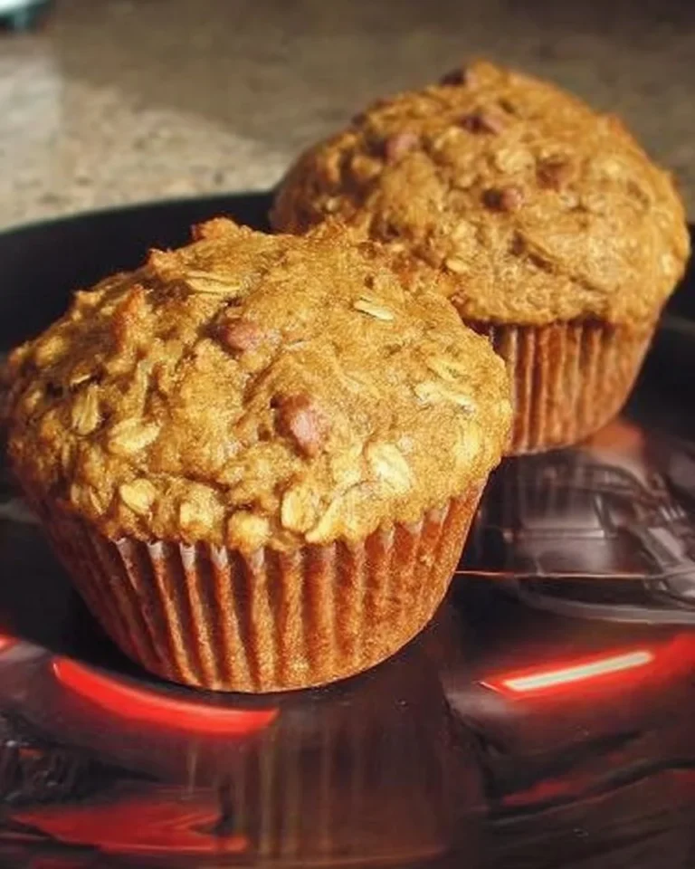 Muffins d'avoine moelleux et sains, parfaits pour le petit-déjeuner.